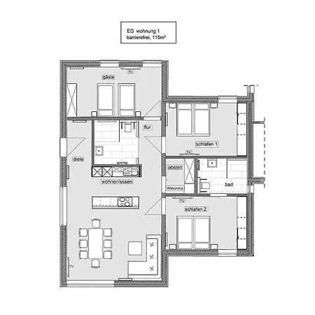 Apartment 1 Hoddersdeich